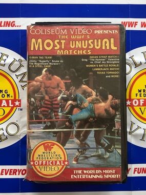 WWF’s Most Unusual Matches Clamshell VHS Tape